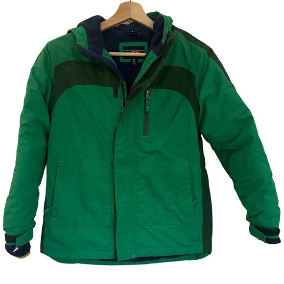 Lands' End Green Squall Winter Coat sz M (10-12) - Picture 1 of 8